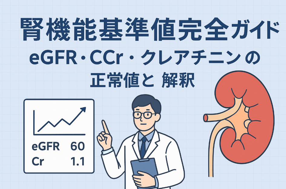 腎機能基準値の解説図表